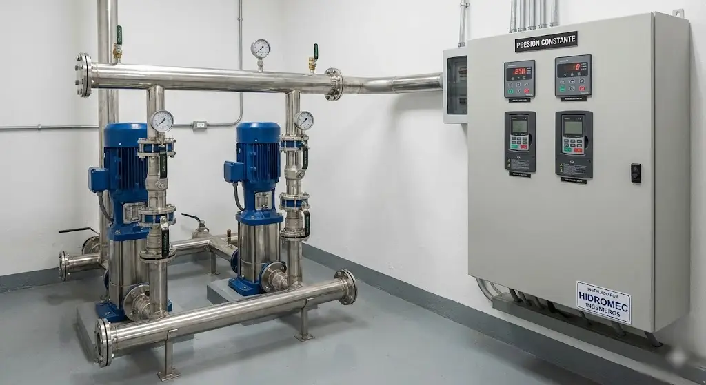 sistema de presión constante edificio