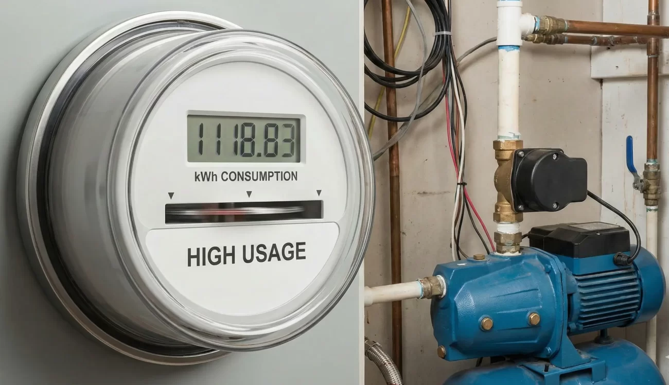 Medición del consumo bomba de agua